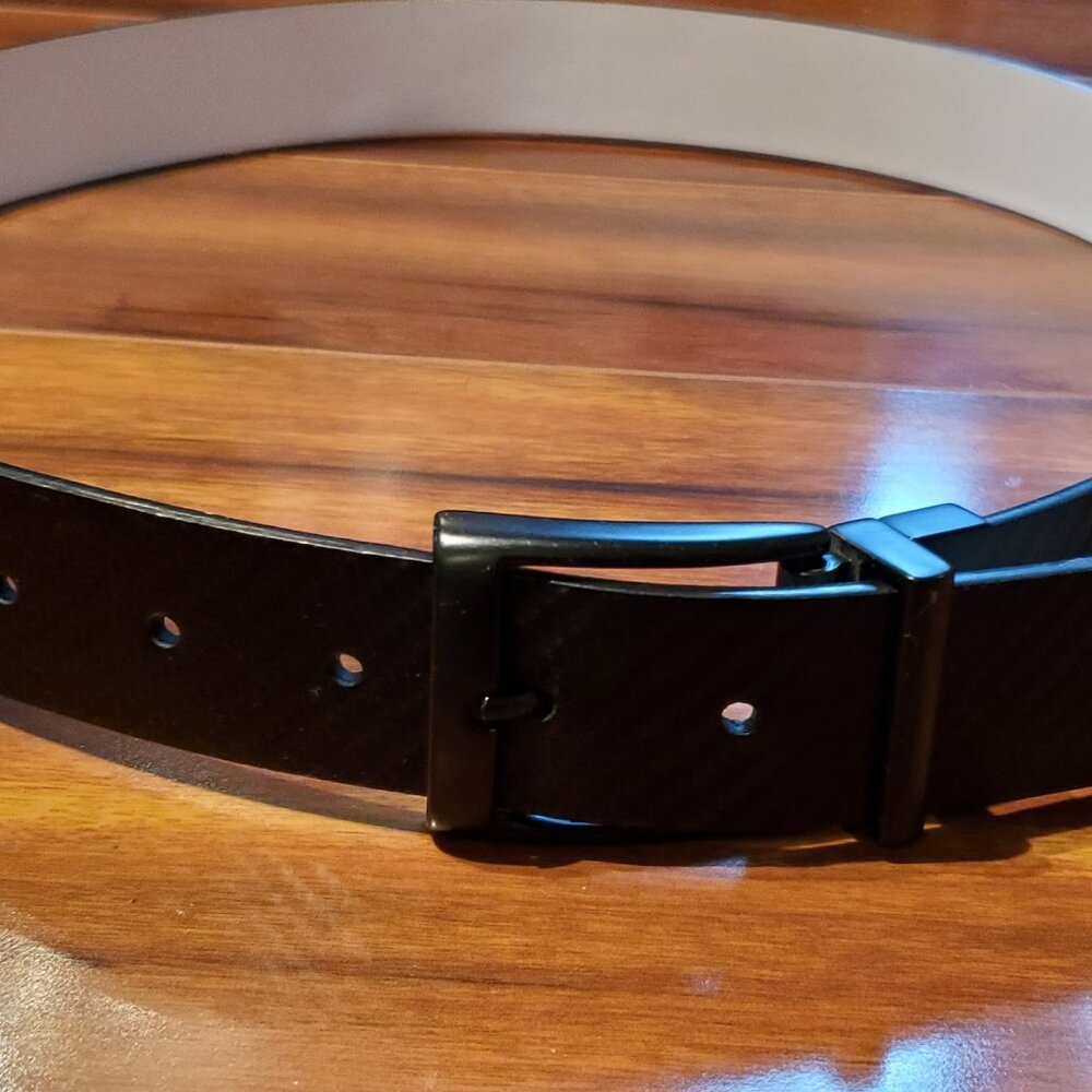 Nike Reversible Golf Belt Black OR WHITE Mens Medium (36) Genuine Leather
